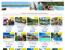 Tablet Screenshot of phangan-hotel.com